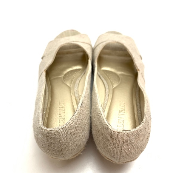 ELLEN TRACY KANDI Peep Toe Espadrille Shoes sz 9 - Picture 11 of 16